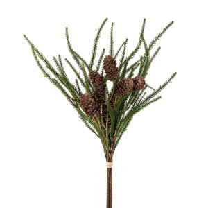 Yapay Çam Demeti Kozalaklı Yeşil-Kahverengi 55 Cm.