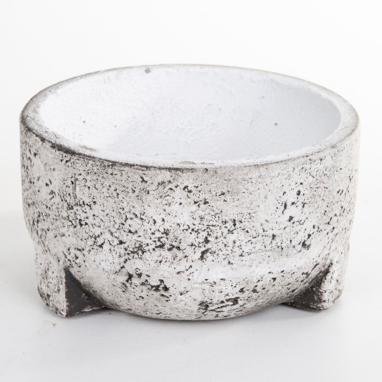 Veramaya Kurna Tip Eskitme Beton Saksı 18x10 Cm