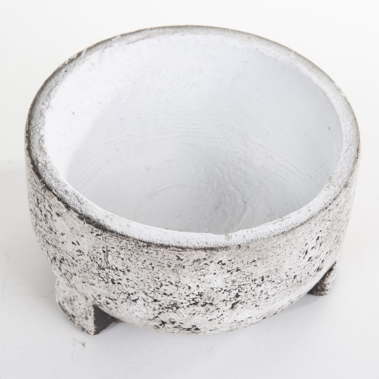 Veramaya Kurna Tip Eskitme Beton Saksı 18x10 Cm