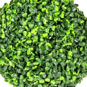 Yapay Yonca Şimşir Top Dış Mekan Uyumlu 30 Cm. (2 Adet Yarım Top) UV KORUMALI