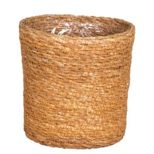 Hasır Sepet Naturel  Naylon İçli 14,5x15 cm