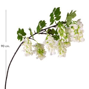 Yapay Çiçek Beyaz Salkım Wisterya 90 Cm.