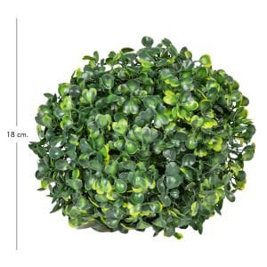 Yapay Yonca Şimşir Top - 18 cm