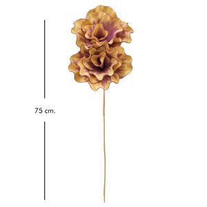 Yapay Çiçek Bulut Desen Simli Lila/Gold 75 Cm.