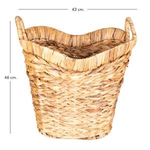 Hasır Sepet Örgü Kulplu 31x43x46 Cm.