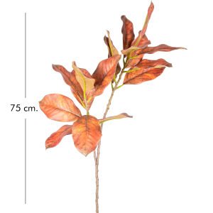 Yapay Bitki Manolya Dalı Kahverengi 75 Cm.
