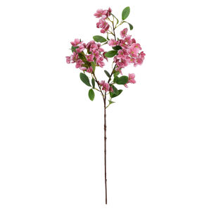 Yapay Çiçek, Sütleğen Çiçek, Islak Dokulu, Pembe - 77 cm