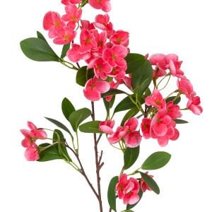 Yapay Çiçek, Sütleğen Çiçek, Islak Dokulu, Pembe - 77 cm