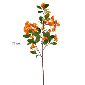 Yapay Islak Dokulu Sütleğen Çiçek Turuncu 77 Cm.