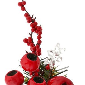 Yılbaşı Süsü Berry Kırmızı 17 x 23 Cm