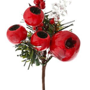 Yılbaşı Süsü Berry Kırmızı 17 x 23 Cm