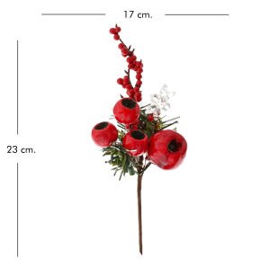 Yılbaşı Süsü Berry Kırmızı 17 x 23 Cm