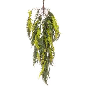 Yapay Bitki Fujer-Eğrelti Otu Sarmaşık Yeşil-Mor 120 Cm.