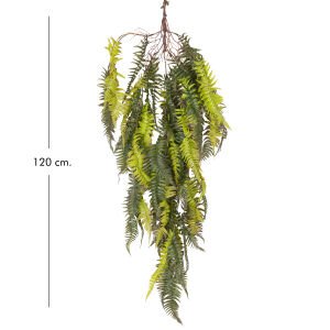 Yapay Bitki Fujer-Eğrelti Otu Sarmaşık Yeşil-Mor 120 Cm.