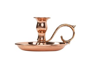 Bakır Şamdan Mumluk 13x8 Cm