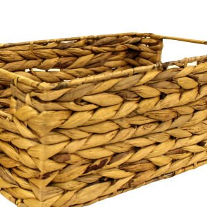 Dikdörtgen Hasır Örme Sepet Natural 33x14x20 Cm.