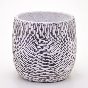 Veramaya Arnavut Kaldırım Desenli Beton Saksı 15x15 Cm