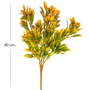 Yapay Bitki Demeti Şimşir Turuncu-Yeşil 40 Cm.