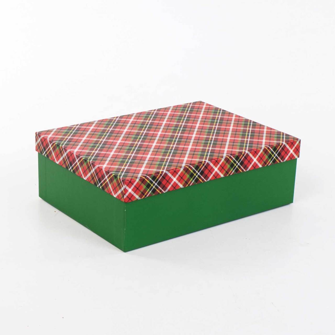 Yılbaşı Kutu Ekose 29x21x9 Cm