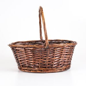Hasır Sepet Kulplu 40x30x16 Cm. (Kulplu Yükseklik 40 Cm.)