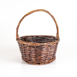 Hasır Sepet Kulplu 40x30x16 Cm. (Kulplu Yükseklik 40 Cm.)