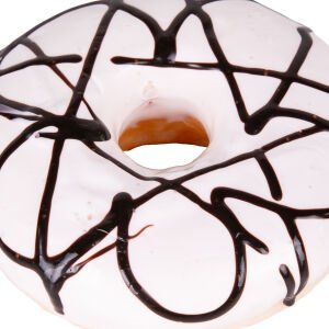 Yapay Donut Vanilyalı Üstü Çikolata 10x4 Cm.