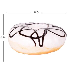 Yapay Donut Vanilyalı Üstü Çikolata 10x4 Cm.