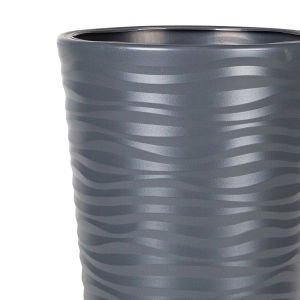 Konik Plastik Saksı Büyük Antrasit 80x36 Cm.