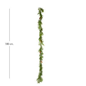 Yapay Çam Garland Kozalaklı Yeşil 180 Cm.