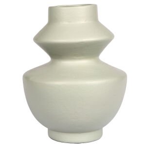 Dekoratif Seramik Vazo Körük Mint Yeşili 22x26 Cm.