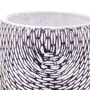 Veramaya Ayaklı Arnavut Kaldırım Desenli Beton Saksı 15x22,5x15 Cm