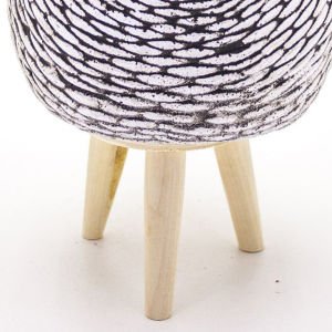 Veramaya Ayaklı Arnavut Kaldırım Desenli Beton Saksı 15x22,5x15 Cm