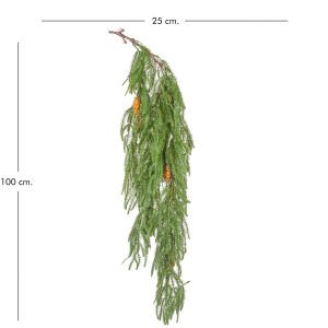 Yapay Çam Dalı Kozalaklı Yeşil 100 Cm.