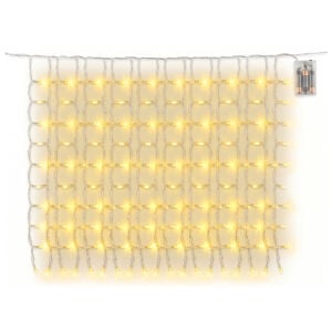 Yılbaşı Aydınlatma Perde Işığı 300 Ledli 8 Fonksiyonlu Pil kutulu Ve USB'li Şeffaf  2x3 Metre