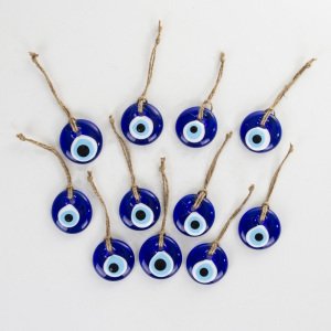 Veramaya 10 Adet Cam Nazar Boncuğu 4 Cm