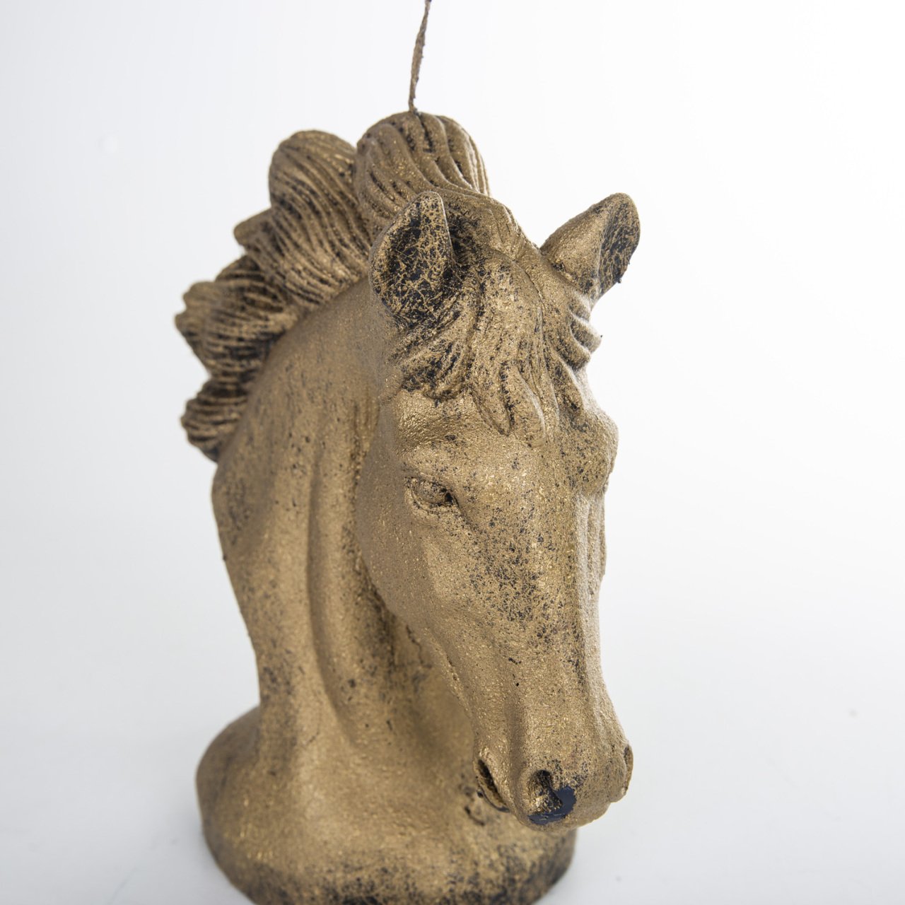 Dekoratif Dore At Büst Mum 24 Cm