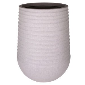Oval İç ve Dış Mekan Saksı Bej Büyük Boy 53x53x69,5 Cm.