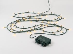 Yılbaşı Aydınlatma Gün Işığı 100 Led 8 Fonksiyonlu Pil kutulu Ve USB'li Yeşil 10 Metre