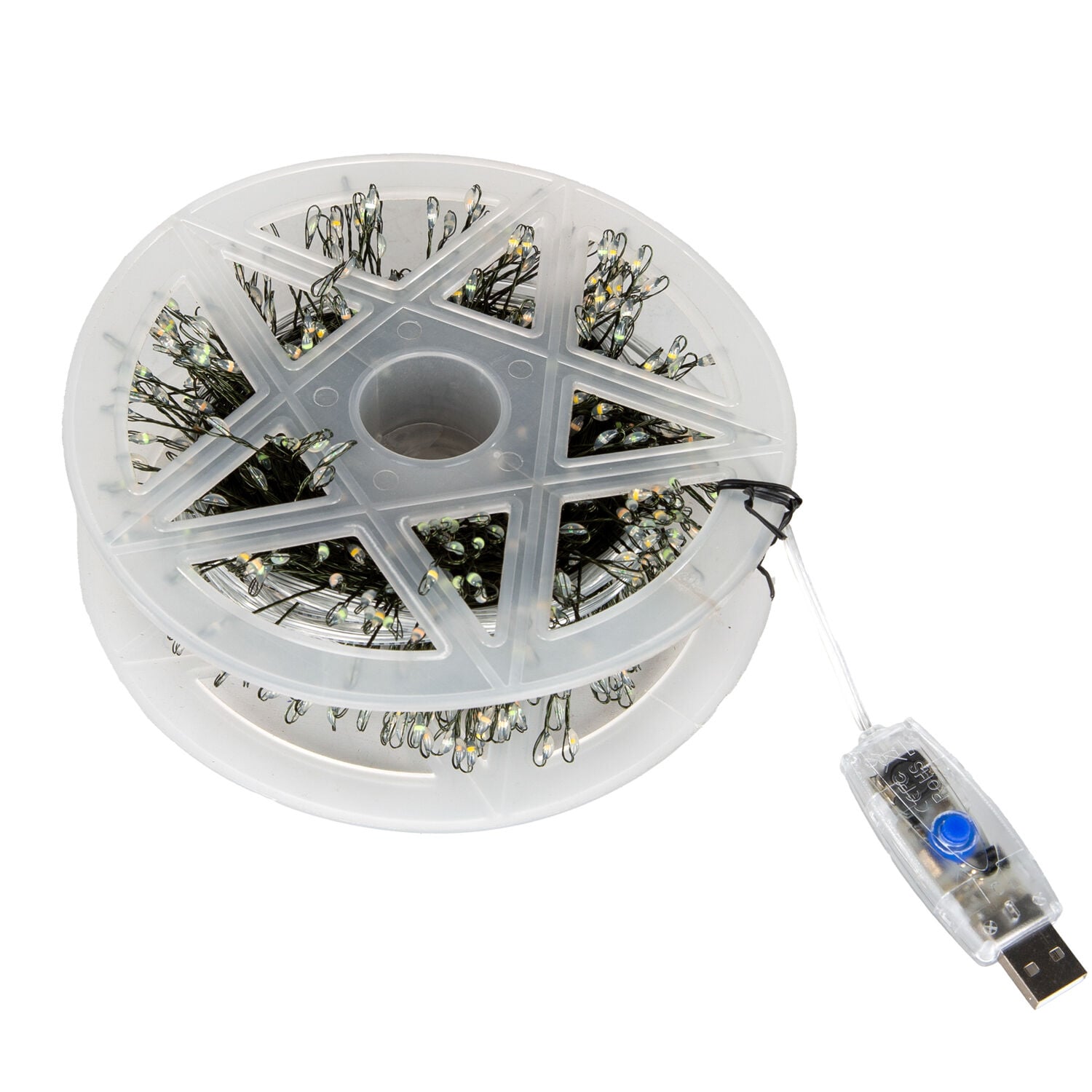 Yılbaşı Aydınlatma Multicolor 800 Led 8 Fonksiyonlu USB'li Yeşil 30 Metre