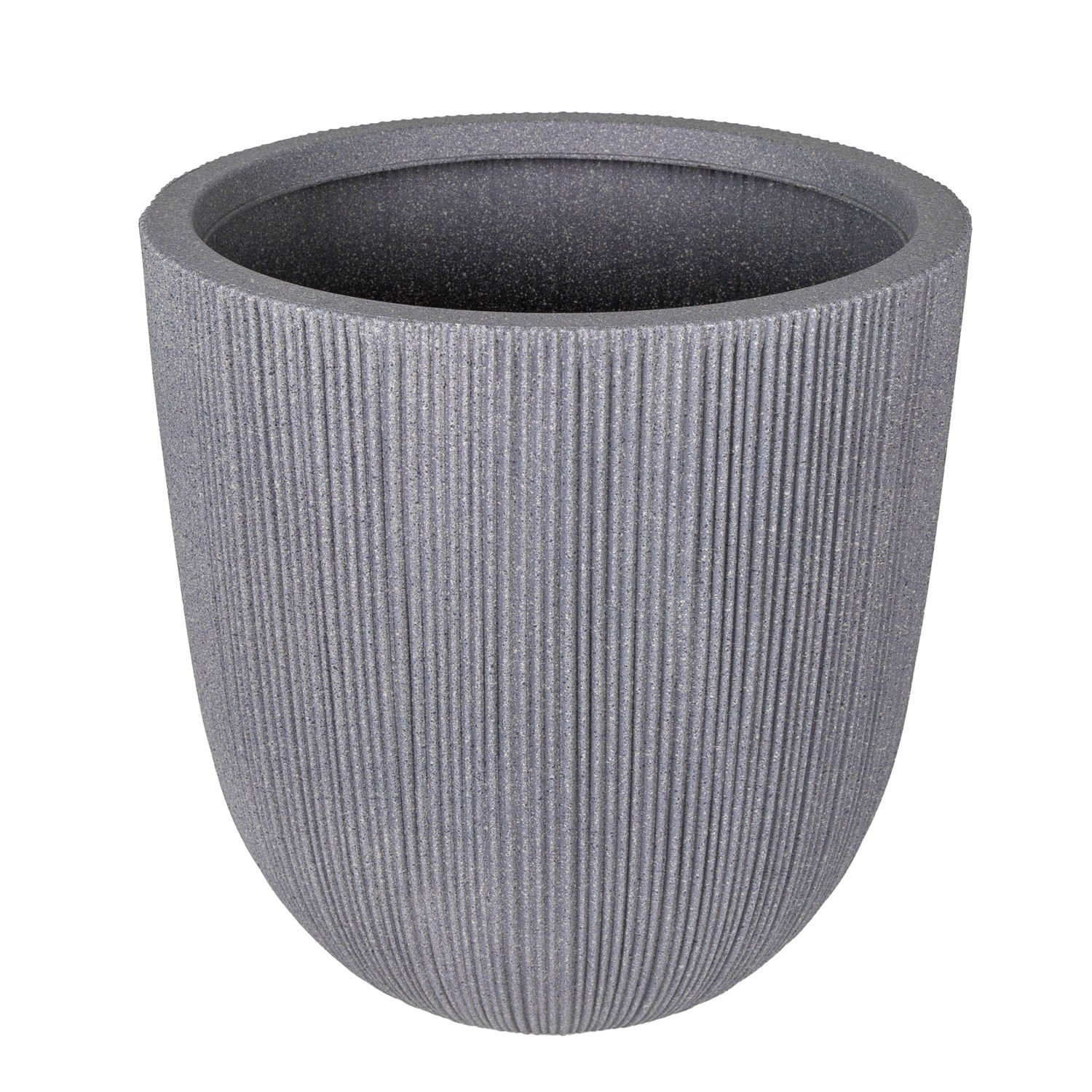 Oval İç ve Dış Mekan Saksı Gri Orta Boy 37x37x37,5 Cm.