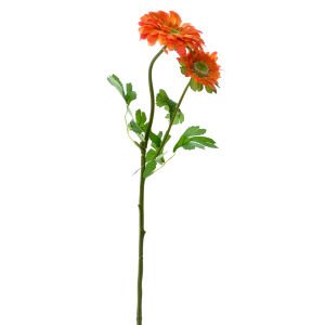 Yapay Gerbera Papatyası Dalı Turuncu 58 Cm.