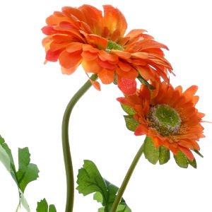 Yapay Gerbera Papatyası Dalı Turuncu 58 Cm.