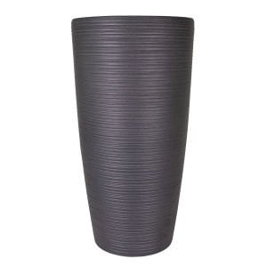 Konik İç ve Dış Mekan Saksı Antrasit Gri Büyük Boy 40x40x75,5 Cm.