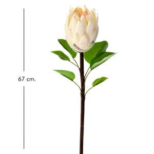 Yapay Kral Protea Dalı Krem 67 Cm.