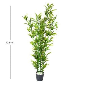Yapay Bambu Ağacı, Yeşil, 5'li - 175 cm