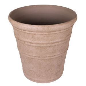 Oval İç ve Dış Mekan Saksı Vizon Büyük Boy 55x55x53 Cm.