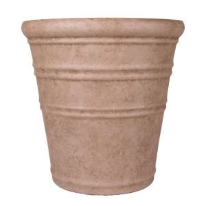 Oval İç ve Dış Mekan Saksı Vizon Büyük Boy 55x55x53 Cm.