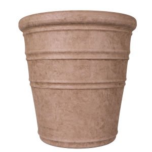 Oval İç ve Dış Mekan Saksı Vizon Orta Boy 46x46x46,5 Cm.