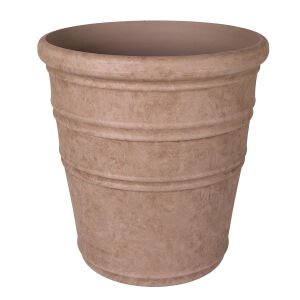 Oval İç ve Dış Mekan Saksı Vizon Orta Boy 46x46x46,5 Cm.