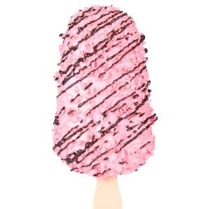 Yapay Dondurma Çilekli Pembe 6x12 Cm.